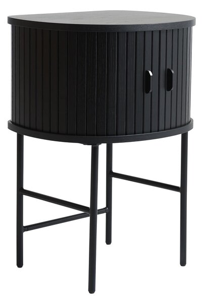 Černý noční stolek Nola – Unique Furniture