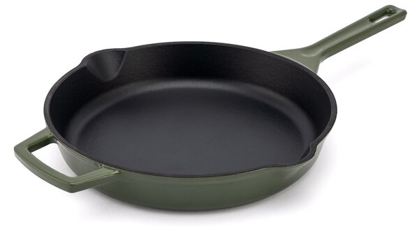 Elmich Smaltovaná litinová pánev Ember 26 cm - olivově zelená