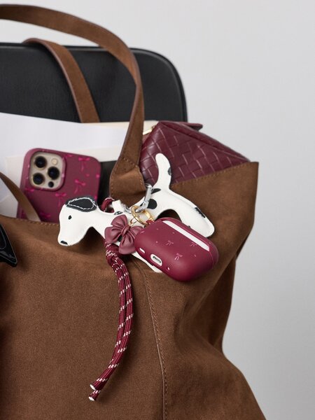 Sinsay - Pouzdro na AirPods Pro 2. generace s motivem mašle - kaštanová
