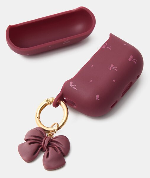 Sinsay - Pouzdro na AirPods Pro 2. generace s motivem mašle - kaštanová