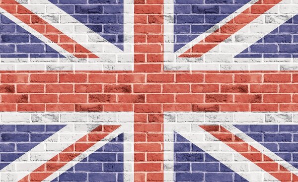 Postershop Fototapeta vliesová: Britská Vlajka (Union Jack) - 416x254 cm
