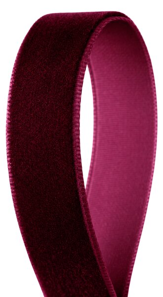 Serviteur Sametová stuha Burgundy 1,5 cm - 9 m SRT186