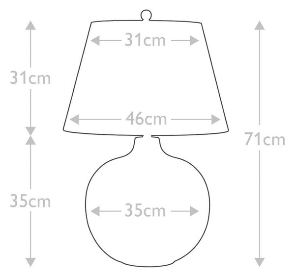 STOLNÍ LAMPA, E27, 46/71 cm Elstead Lighting - Stolní lampy