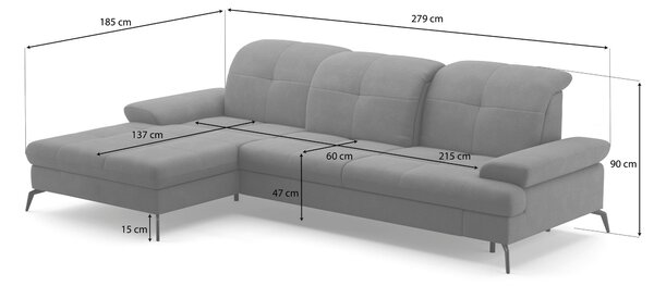 ROHOVÁ SEDAČKA, textil, šedohnědá Sit & More - Sedací soupravy, Online Only
