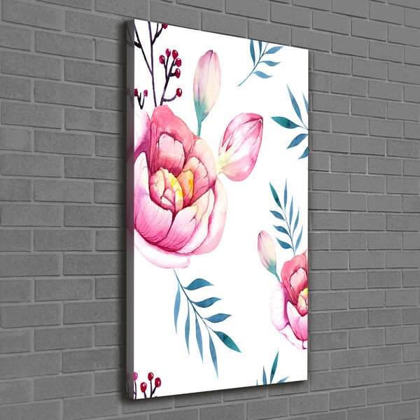 Vertikální Moderní obraz canvas na rámu Pivoňka ocv-94208415