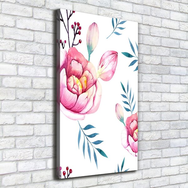 Vertikální Moderní obraz canvas na rámu Pivoňka ocv-94208415