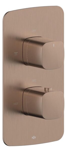 KFA Armatura 5759-001-34- Term. sprchová baterie pro pod. inst. MALAGA rose gold