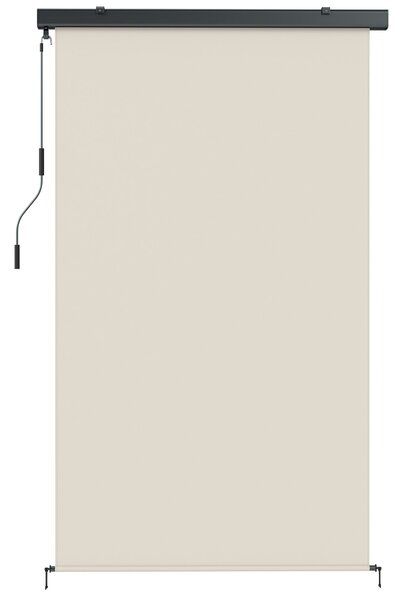 Outsunny bezšňůrová venkovní roletta, UPF50+ a voděodolné stínění pro terasu, balkon nebo altánek, 250 × 160 cm, krémová | Aosom