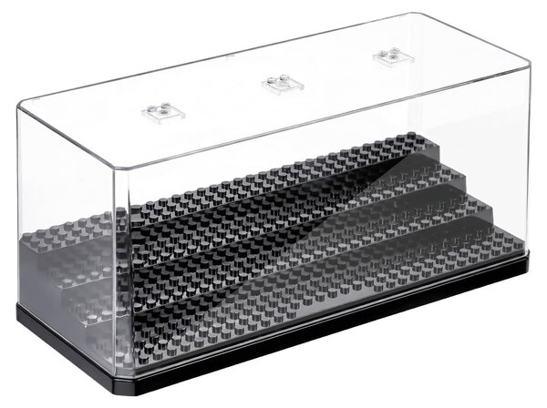 Akrylová vitrína pro minifigurky, 4 patra, stohovatelná