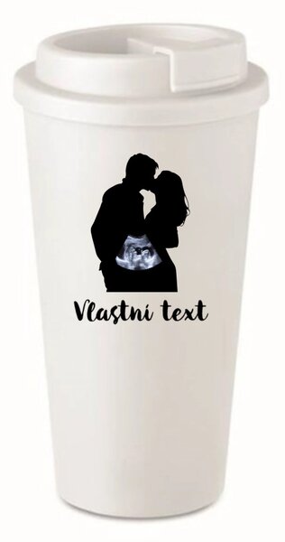 Personalizovaný cestovní termohrnek s párem a ultrazvukem