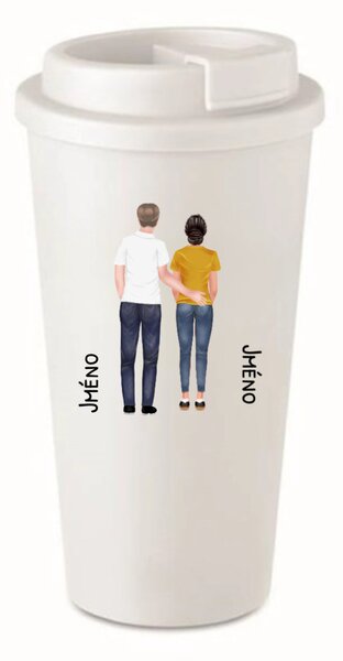 Personalizovaný cestovní termohrnek s párem