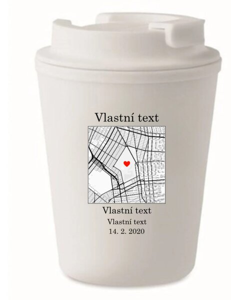 Personalizovaný cestovní termohrnek s mapou