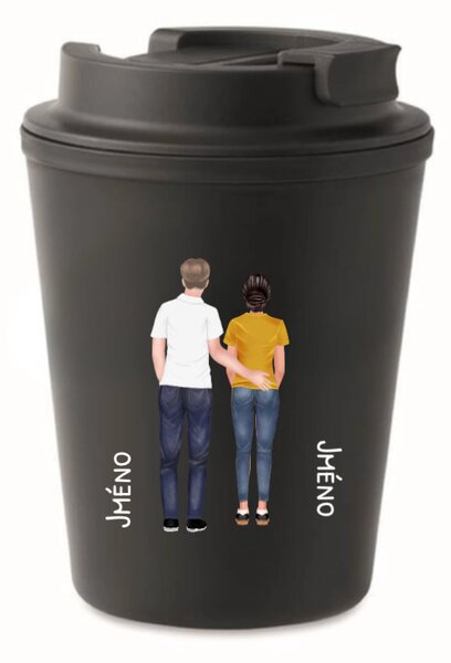 Personalizovaný cestovní termohrnek s párem