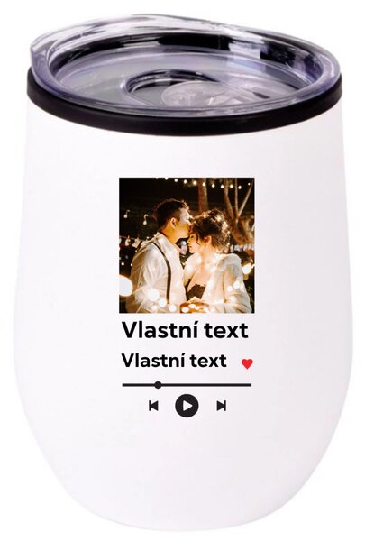 Personalizovaný cestovní termohrnek "BOWL" s motivem přehrávače