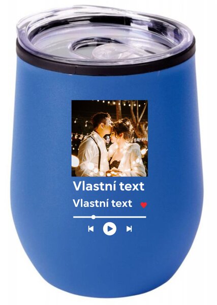 Personalizovaný cestovní termohrnek "BOWL" s motivem přehrávače