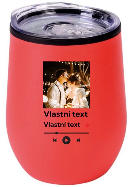 Personalizovaný cestovní termohrnek "BOWL" s motivem přehrávače