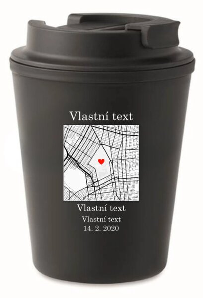 Personalizovaný cestovní termohrnek s mapou
