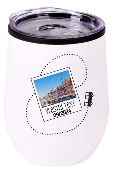 Personalizovaný termohrnek "BOWL" s fotkou a cestovatelským motivem