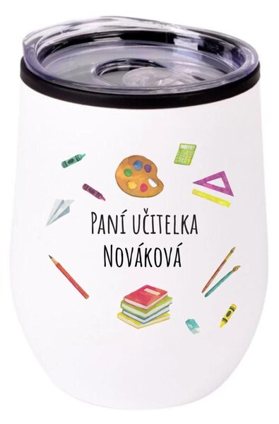 Personalizovaný termohrnek "BOWL" pro paní učitelku/pana učitele (pomůcky)