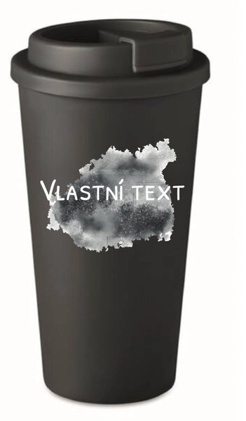 Personalizovaný cestovní termohrnek s barevnou skvrnou
