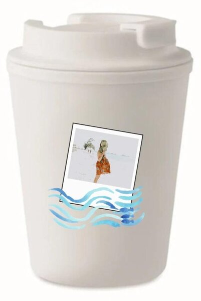 Personalizovaný cestovní termohrnek s polaroidem z dovolené
