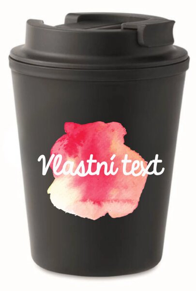 Personalizovaný cestovní termohrnek s barevnou skvrnou