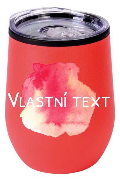 Personalizovaný termohrnek "BOWL" s barevnou skvrnou