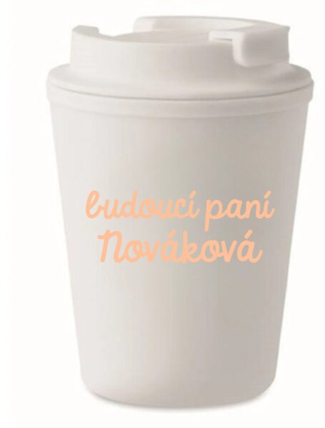Personalizovaný cestovní termohrnek - budoucí paní
