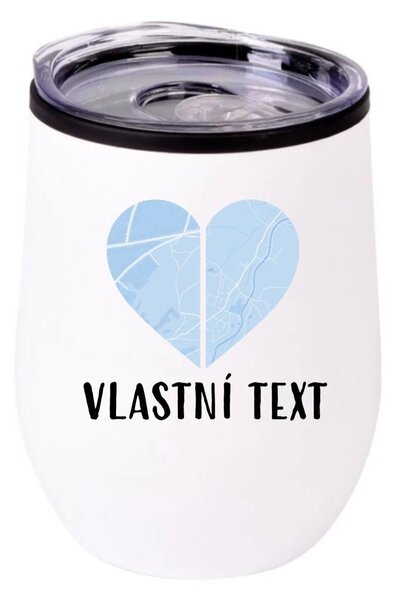 Personalizovaný termohrnek "BOWL" - Dvě místa, jedno srdce