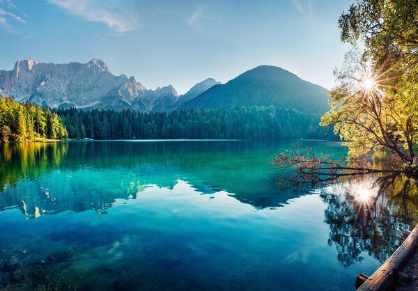 Postershop Fototapeta vliesová: Laghi di Fusine - 152,5x104 cm