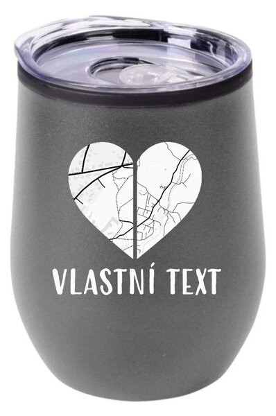 Personalizovaný termohrnek "BOWL" - Dvě místa, jedno srdce
