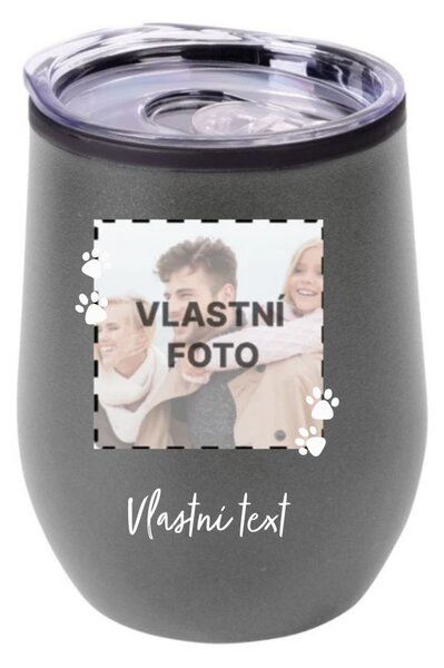 Personalizovaný termohrnek "BOWL" s fotkou mazlíčka a textem