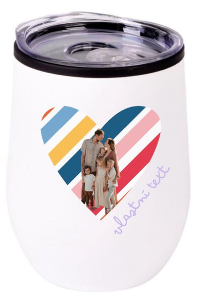Personalizovaný termohrnek "BOWL" s výřezem fotky na podkladu