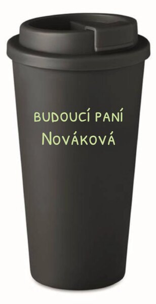 Personalizovaný cestovní termohrnek - budoucí paní