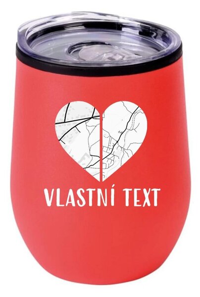 Personalizovaný termohrnek "BOWL" - Dvě místa, jedno srdce