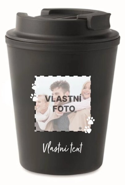 Personalizovaný cestovní termohrnek s fotkou mazlíčka a textem