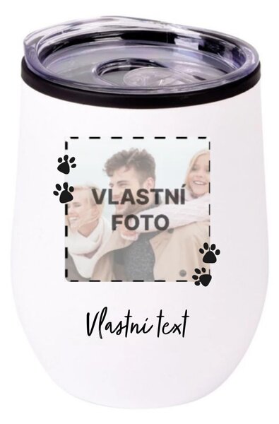 Personalizovaný termohrnek "BOWL" s fotkou mazlíčka a textem