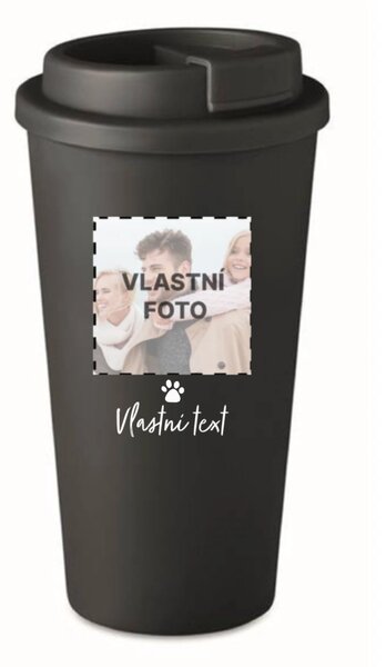 Personalizovaný cestovní termohrnek s fotkou mazlíčka a textem