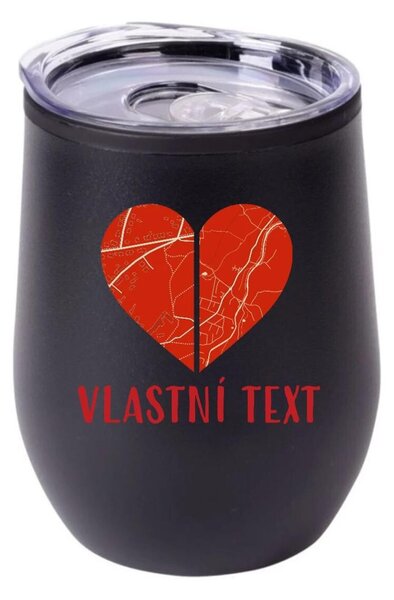 Personalizovaný termohrnek "BOWL" - Dvě místa, jedno srdce