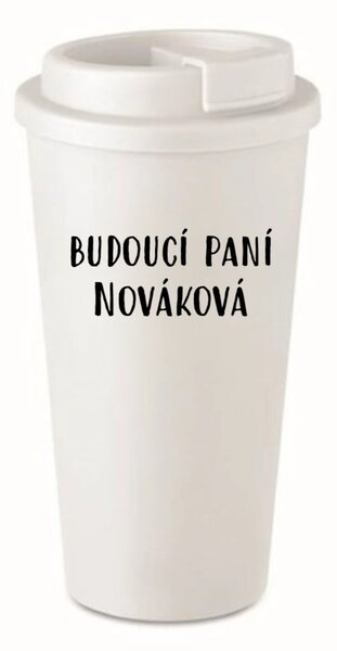 Personalizovaný cestovní termohrnek - budoucí paní