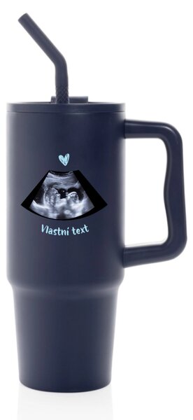 Personalizovaná nerezová termoska s barevným víčkem s ultrazvukem