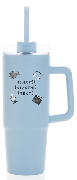 Personalizovaná cestovní termoska s průhledným víčkem - nejlepší v oboru
