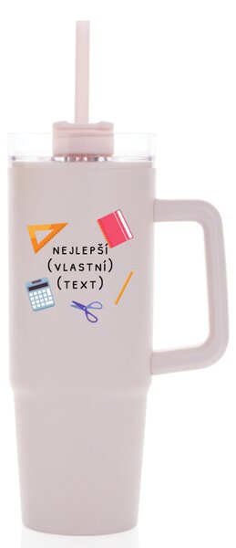 Personalizovaná cestovní termoska s průhledným víčkem - nejlepší v oboru