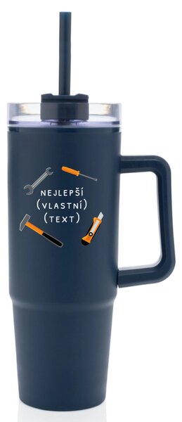 Personalizovaná cestovní termoska s průhledným víčkem - nejlepší v oboru