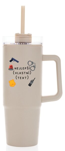 Personalizovaná cestovní termoska s průhledným víčkem - nejlepší v oboru