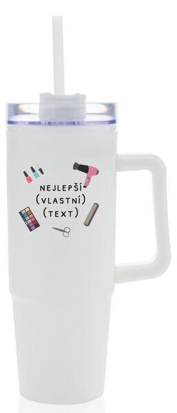 Personalizovaná cestovní termoska s průhledným víčkem - nejlepší v oboru