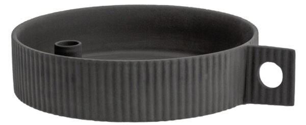 Storefactory Scandinavia Keramický svícen Lidaby Large - Dark Grey SF289