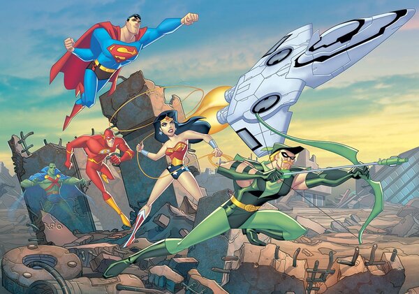 Postershop Fototapeta vliesová: Justice League - 152,5x104 cm
