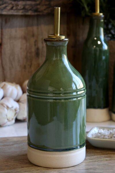 Keramická lahev na olivový olej Olive 600 ml
