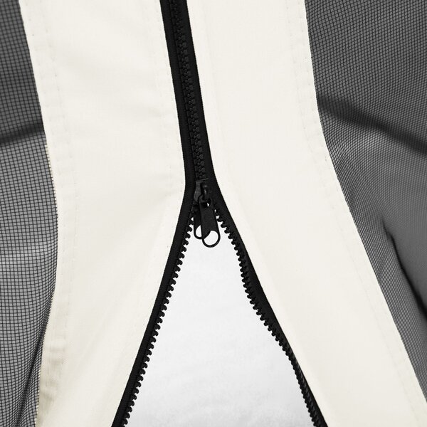 Outsunny Mosquito Nets for Gazebo/Canopy/Pavilion 3 x 3 m - Set of 4 Zippered Panels + Attachment Hooks - Polyester/Nylon | Aosom
